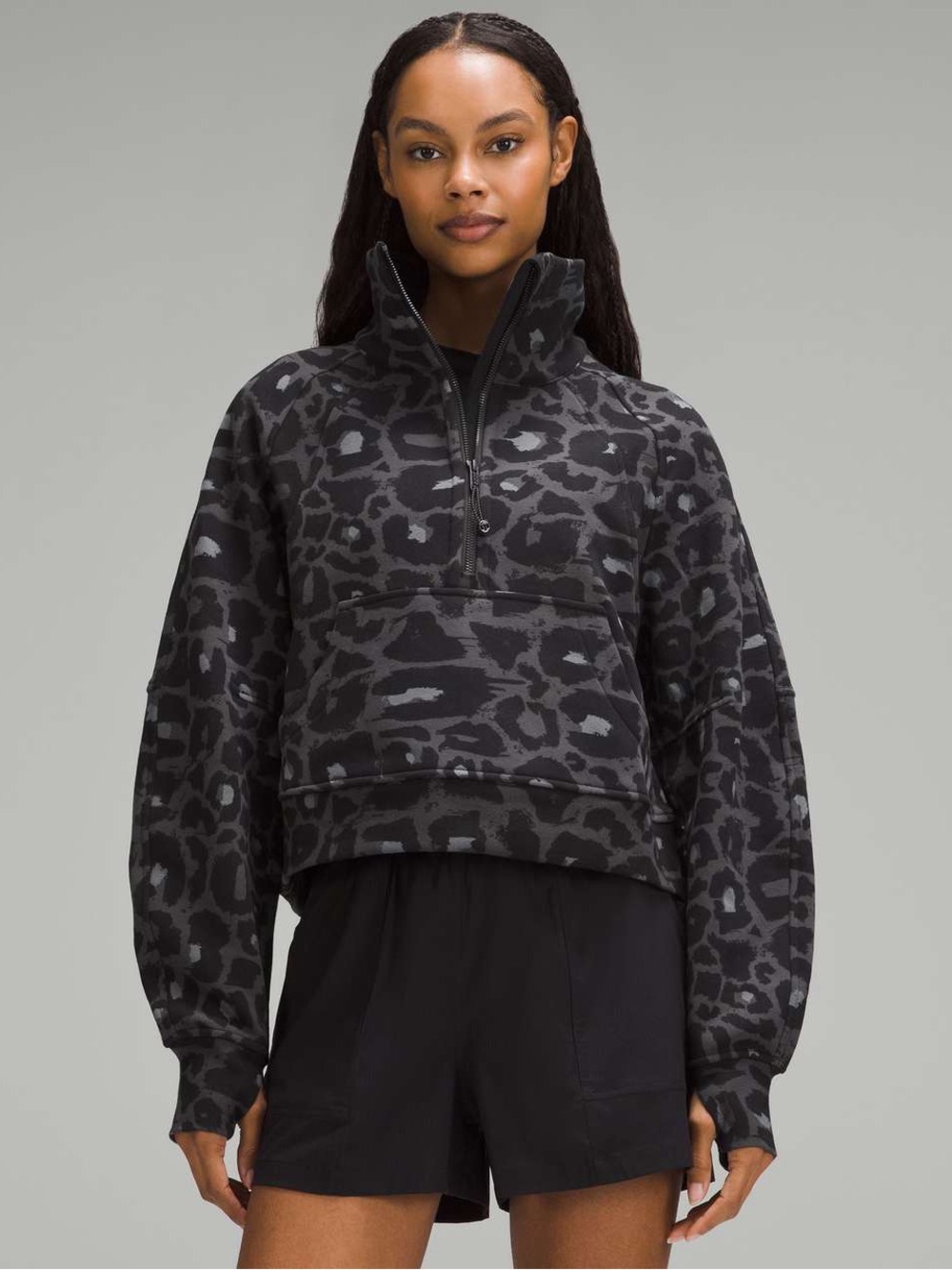 lululemon scuba oversized funnel neck 1/2 zip